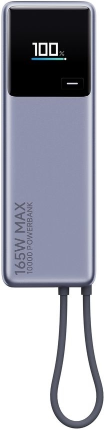 Pilt Xiaomi 165W Power Bank (Integrated Cable) | 10000 mAh | USB-C | Gray
