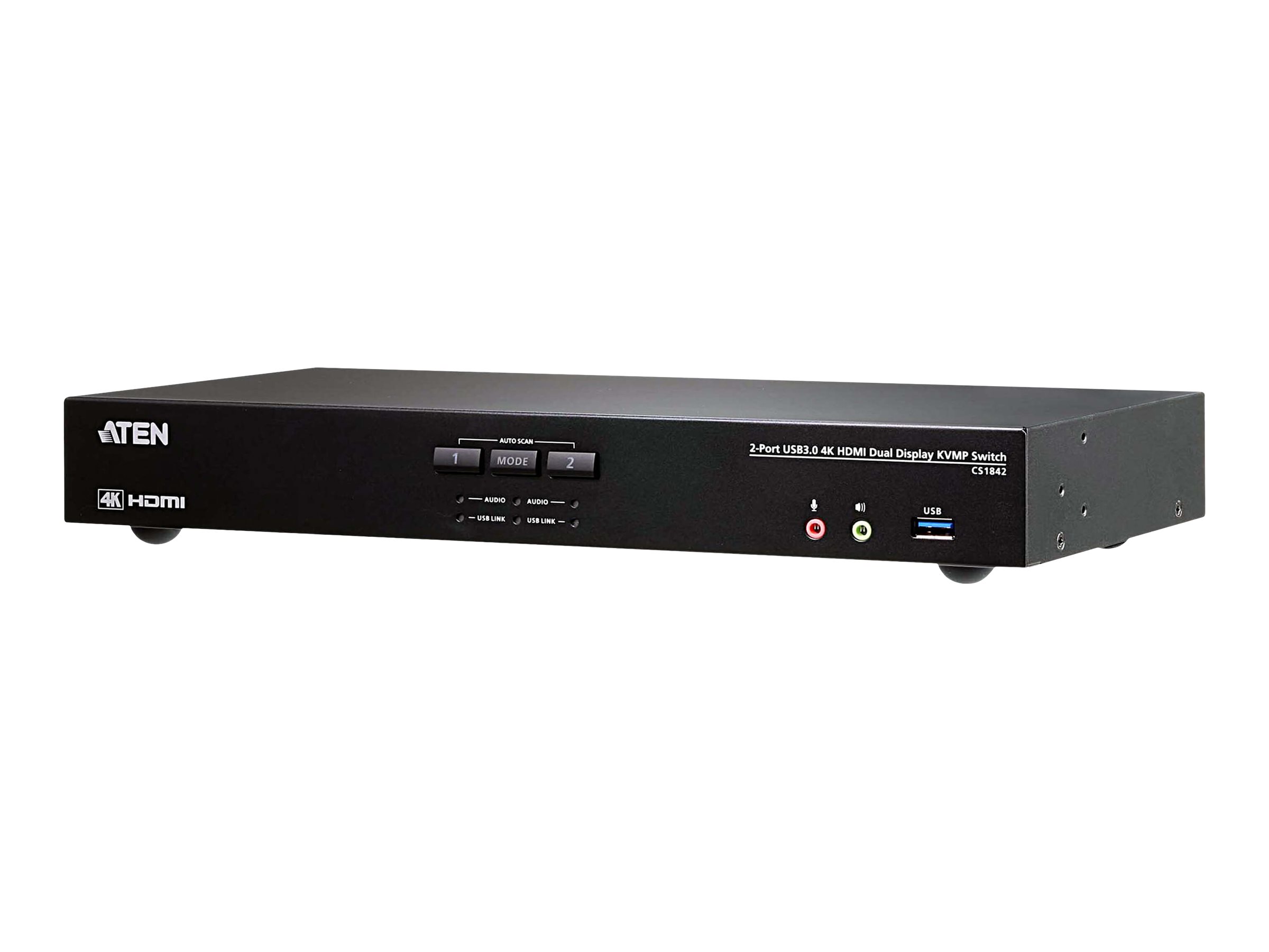 Pilt Aten 2-Port USB 3.0 4K HDMI Dual Display KVMP Switch | CS1842