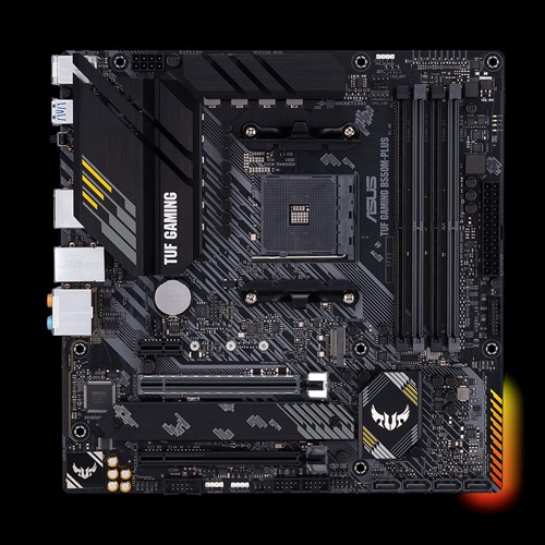 Pilt Asus | TUF Gaming B550M-Plus | Memory slots 4 | Chipset AMD B | Micro ATX | Processor family AMD | Processor socket AM4 | DDR4