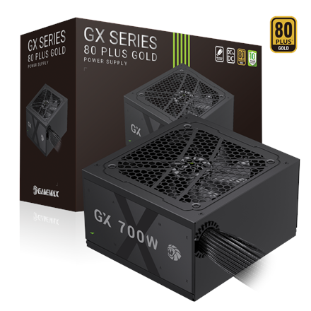 Pilt Gamemax PSU | GX 700G | 700 W | Gold | Non-Modular