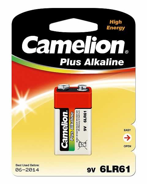 Pilt Camelion | 9V/6LR61 | Plus Alkaline 6LR61 | 1 pc(s) | 6LF22-BP1