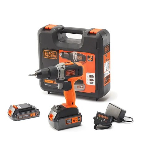 Pilt BLACK & DECKER | Cordless Drill/Driver with  2.0 Ah/4.0 Ah Battery | BCD003MEM2K-QW | 18 V | 2.0/4.0 Ah | Lithium