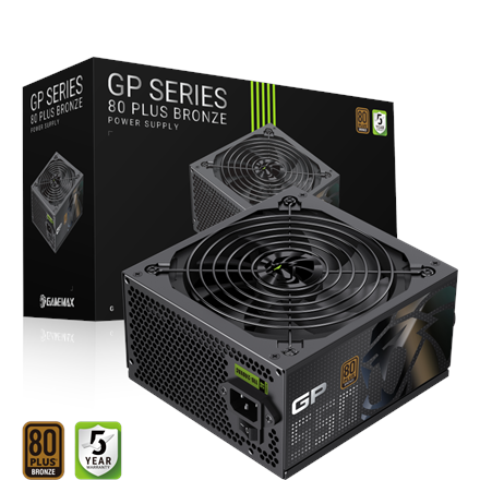 Pilt Gamemax PSU | GP 550B | 550 W | Bronze | Non-Modular