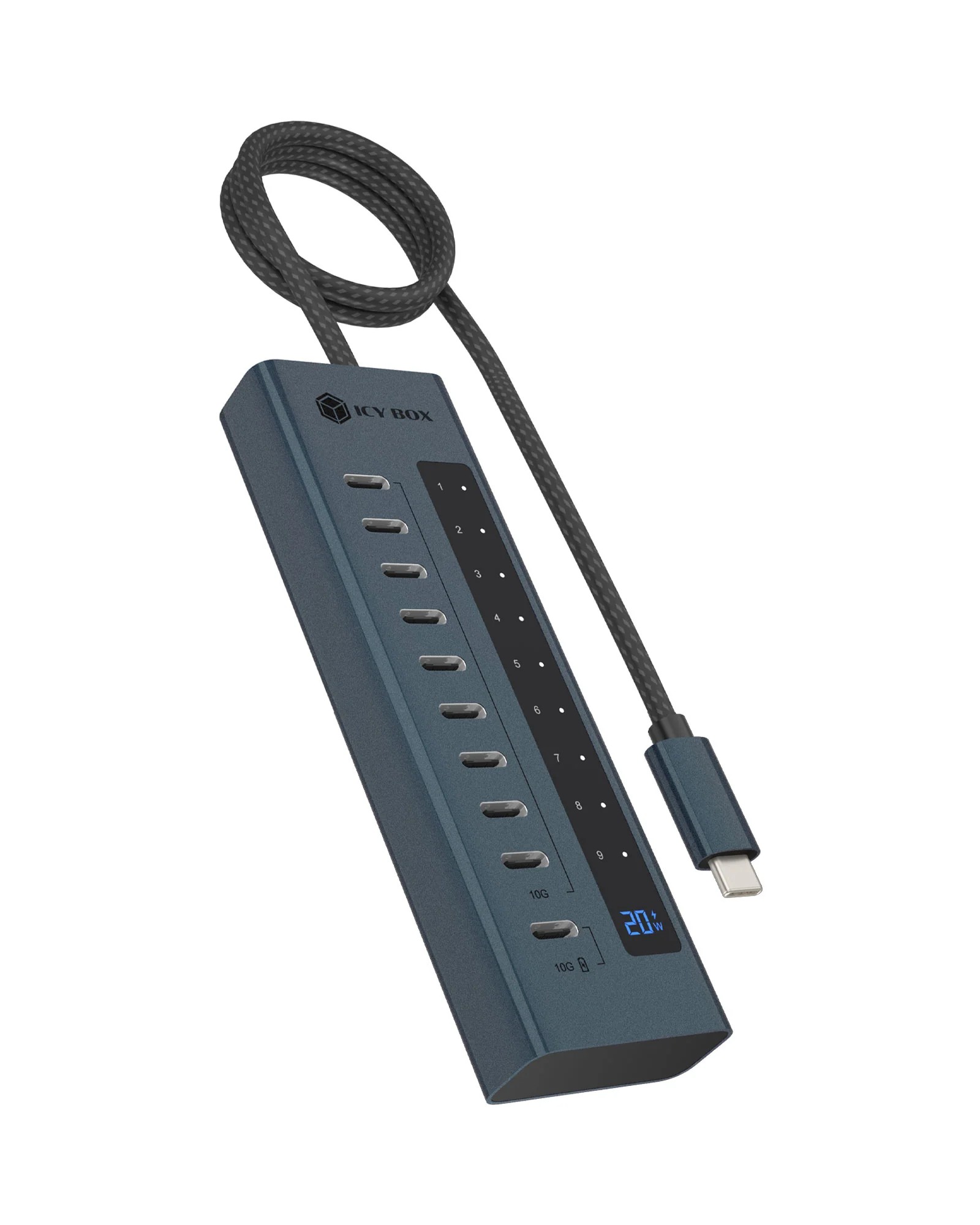 Pilt Raidsonic Icy Box 10-port USB Type-C Gen 2 hub | IB-HUB1450-C31