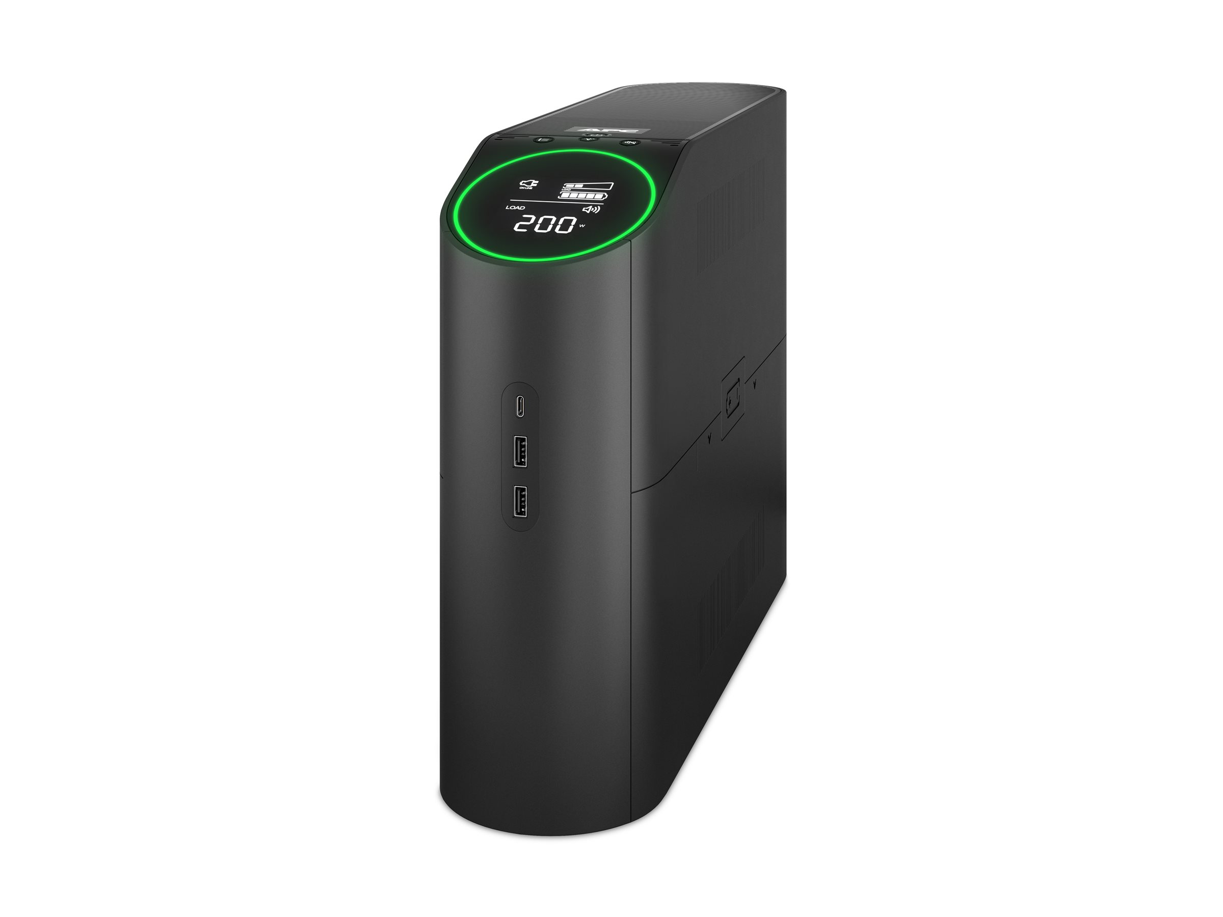 Pilt Schneider Electric Back-UPS Pro for Gaming, Tower, 230V, 4x Schuko ir 2x IEC C13 lizdai, RGB Light, Pure Sine Wave, Midnight | 2200 VA | 1320 W | 230 V