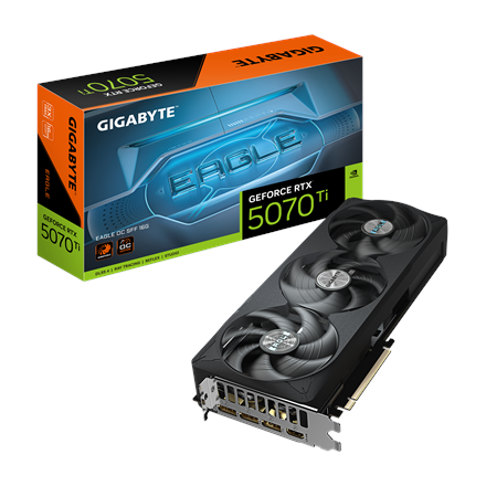 Pilt Gigabyte GeForce RTX 5070 Ti EAGLE OC SFF 16G | NVIDIA | 16 GB | GeForce RTX 5070 Ti | GDDR7 | HDMI ports quantity 1 | PCI-E 5.0