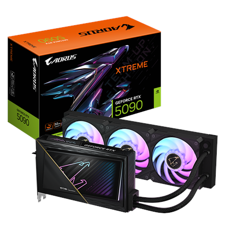 Pilt Gigabyte AORUS GeForce RTX 5090 XTREME WATERFORCE 32G | NVIDIA | 32 GB | GeForce RTX 5090 | GDDR7 | HDMI ports quantity 1 | PCI-E 5.0