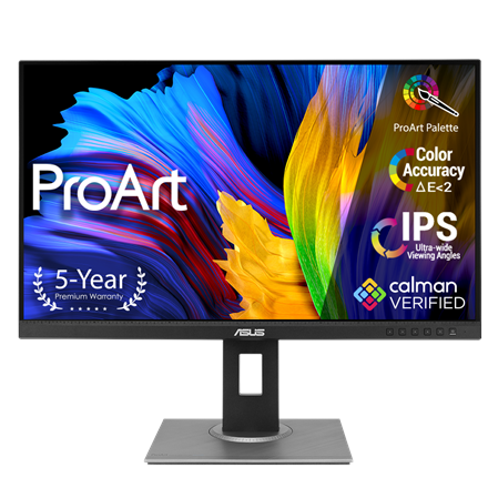 Pilt Asus | ProArt Display | PA278QV | 27 " | IPS | WQHD | 16:9 | 75 Hz | 5 ms | 2560 x 1440 | 350 cd/m² | HDMI ports quantity 1 | Black