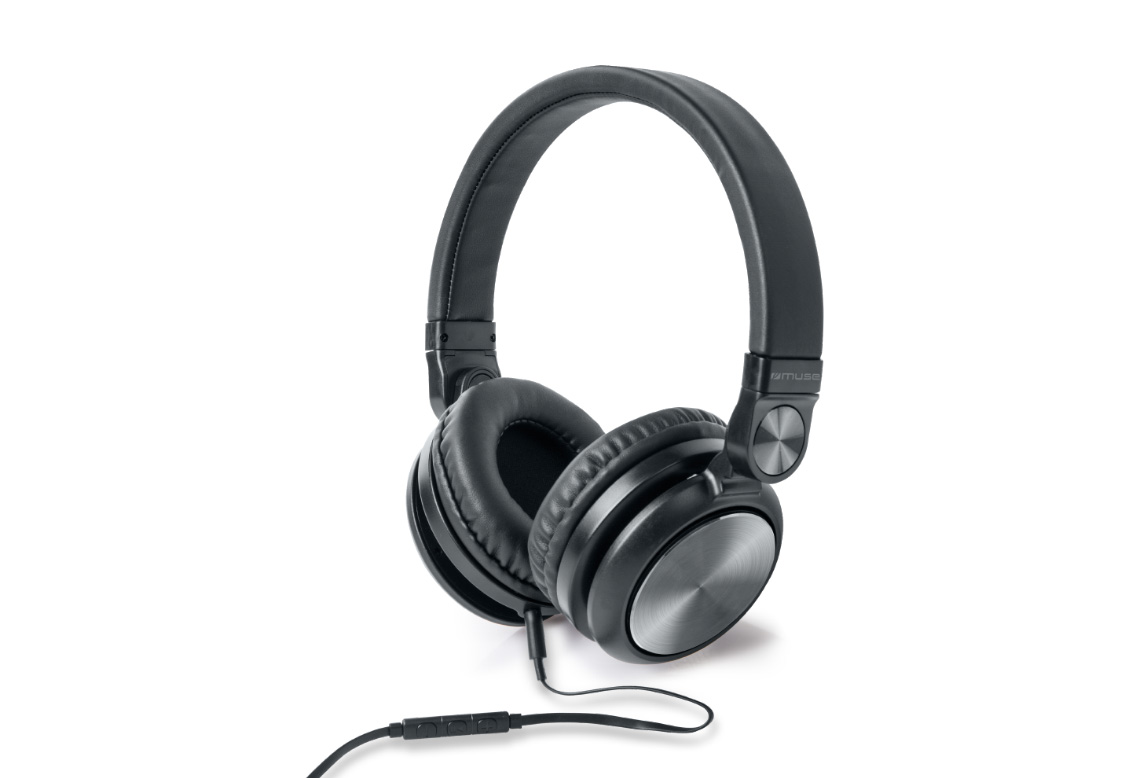 Pilt Muse | M-220 CF | Stereo Headphones | Wired | Over-Ear | Microphone | Black