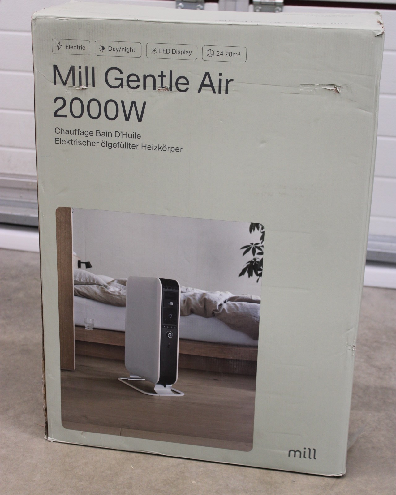 Pilt SALE OUT.  | Mill | Heater | AB-H2000DN | Oil Filled Radiator | 2000 W W | Number of power levels 3 | Suitable for rooms up to 24-34 m³ | White | DAMAGED PACKAGING, USED, INCOMPLETE SET | 230 V V