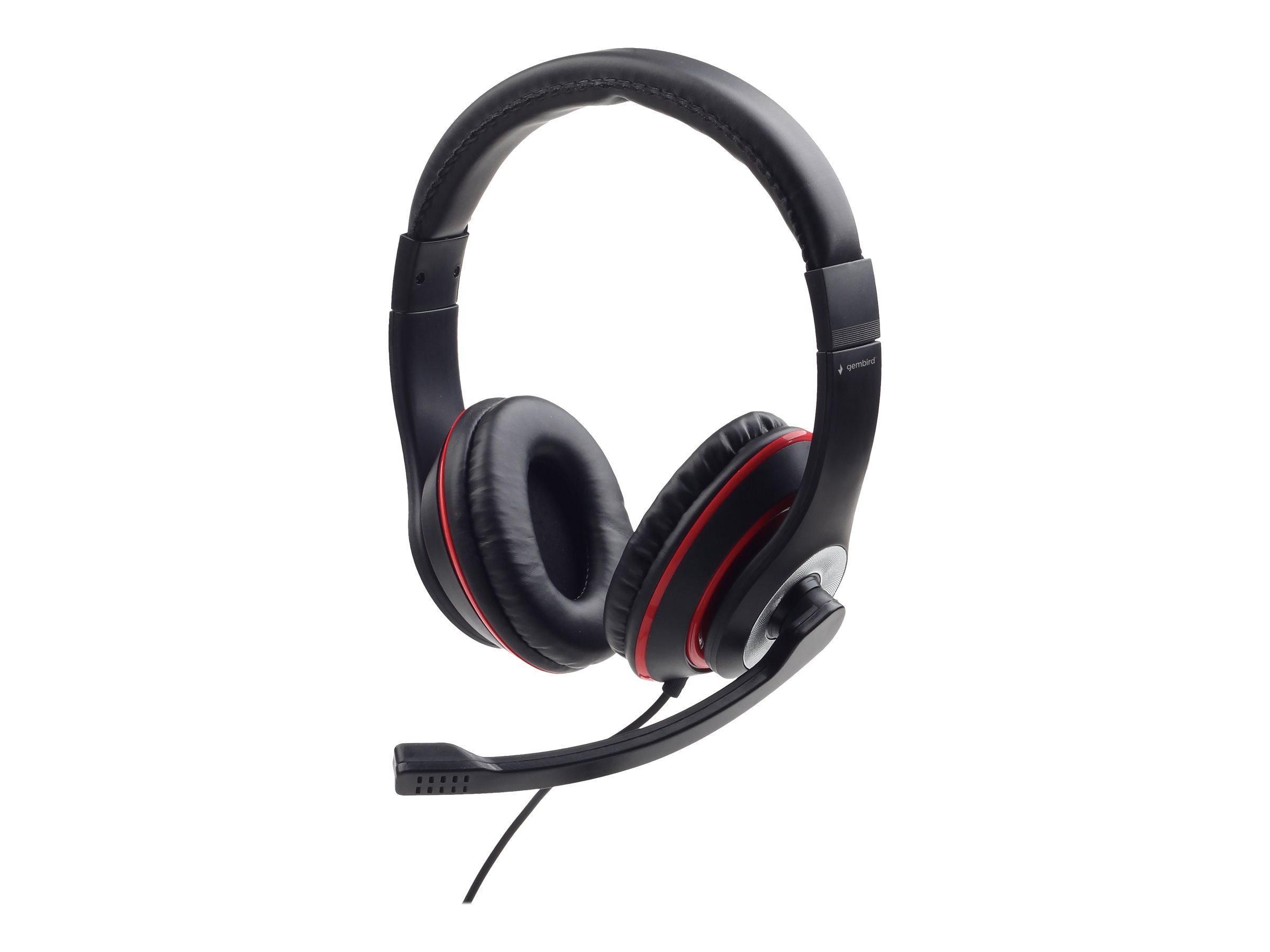 Pilt Gembird | Stereo headset | MHS-03-BKRD | On-Ear | Built-in microphone | 3.5 mm