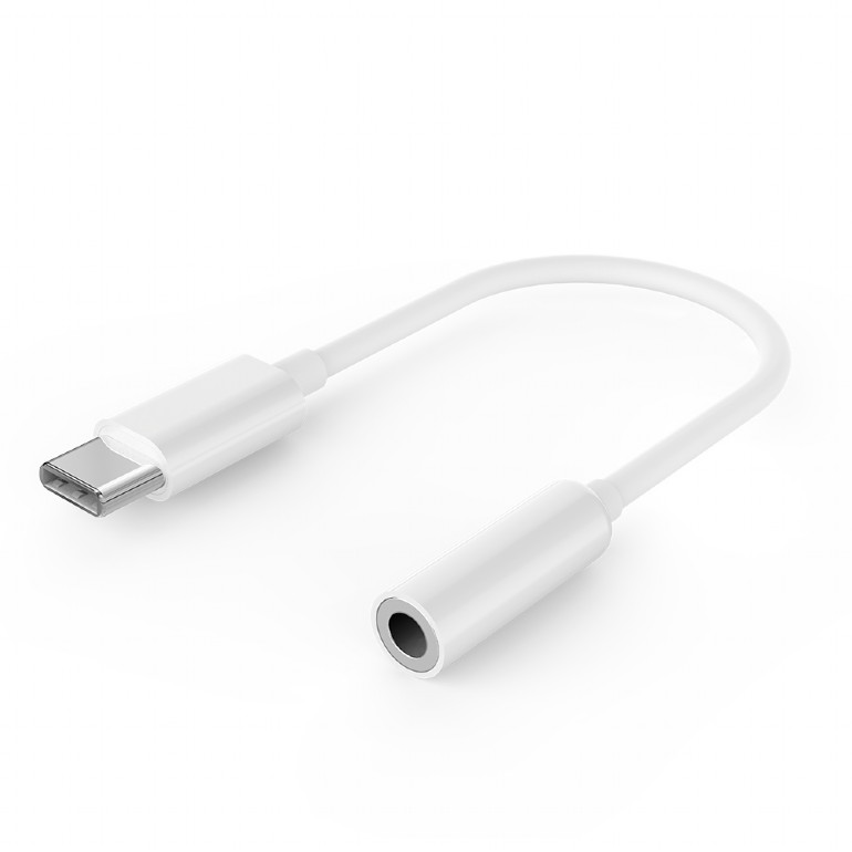 Pilt Cablexpert | USB type-C plug to stereo 3.5 mm audio adapter cable, White | A-CM-3.5F-01