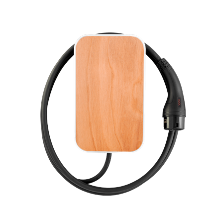 Pilt VOOL EV Charger | V22TWGGPL | 22 kW | 4G, Wi-Fi (IEEE 802.11 b/g/n), Ethernet 10/100 | 6.5 m | Wood Grain Light