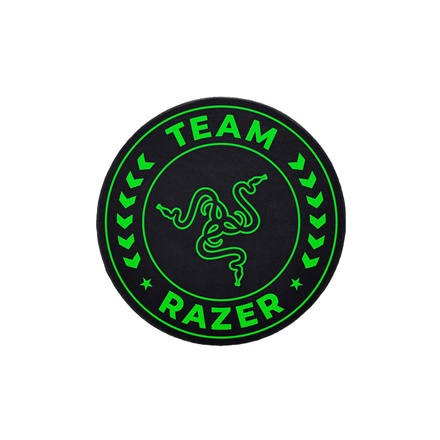 Pilt Razer Team Razer Floor Mat 100% Recycled Polyester Velvet/100% Recycled Non-woven Fabric | Floor Rug | Black/Green