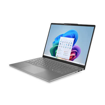 Pilt Lenovo IdeaPad Slim 5 14AHP10 | Luna Grey | 14 " | OLED | WUXGA | 1920 x 1200 pixels | Glossy | AMD Ryzen 7 | 8845HS | 16 GB | SO-DIMM DDR5 | Solid-state drive capacity 1000 GB | AMD Radeon 780M Graphics | Windows 11 Home | 802.11be | Bluetooth version 5.4 | Keyboard language English | Keyboard backlit | Warranty 24 month(s) | Battery warranty 12 month(s)