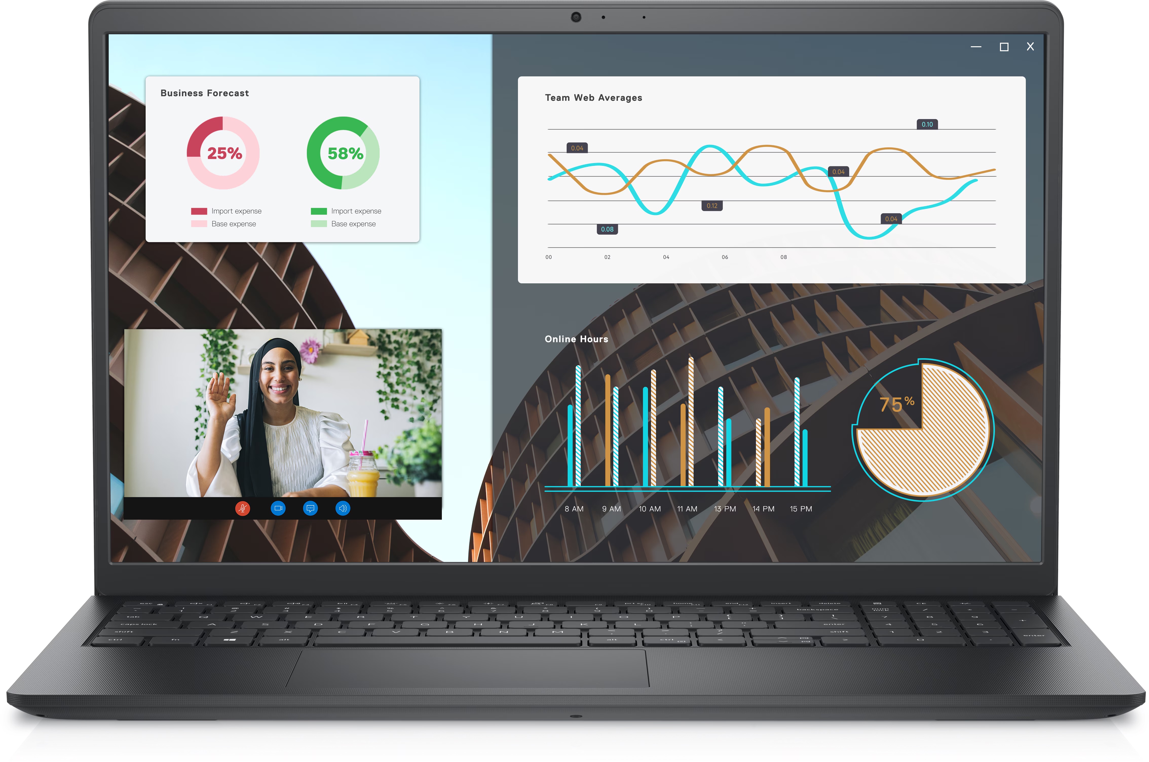 Pilt Dell Vostro 15 3530 | Black | 15.6 " | WVA | FHD | 1920 x 1080 pixels | 120 Hz | Anti-glare | Intel Core i7 | i7-1355U | 16 GB | DDR4 | Solid-state drive capacity 512 GB | Intel Iris Xe Graphics | Windows 11 Home | 802.11ac | Keyboard language English | Keyboard backlit | Warranty 36 month(s) | Battery warranty 12 month(s)
