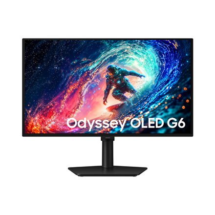 Pilt Samsung Odyssey OLED G6 G61SH | 27 " | OLED | QHD | 16:9 | 240 Hz | 0.03 ms | 2560 x 1440 pixels | 200 cd/m² | HDMI ports quantity 1 | Black