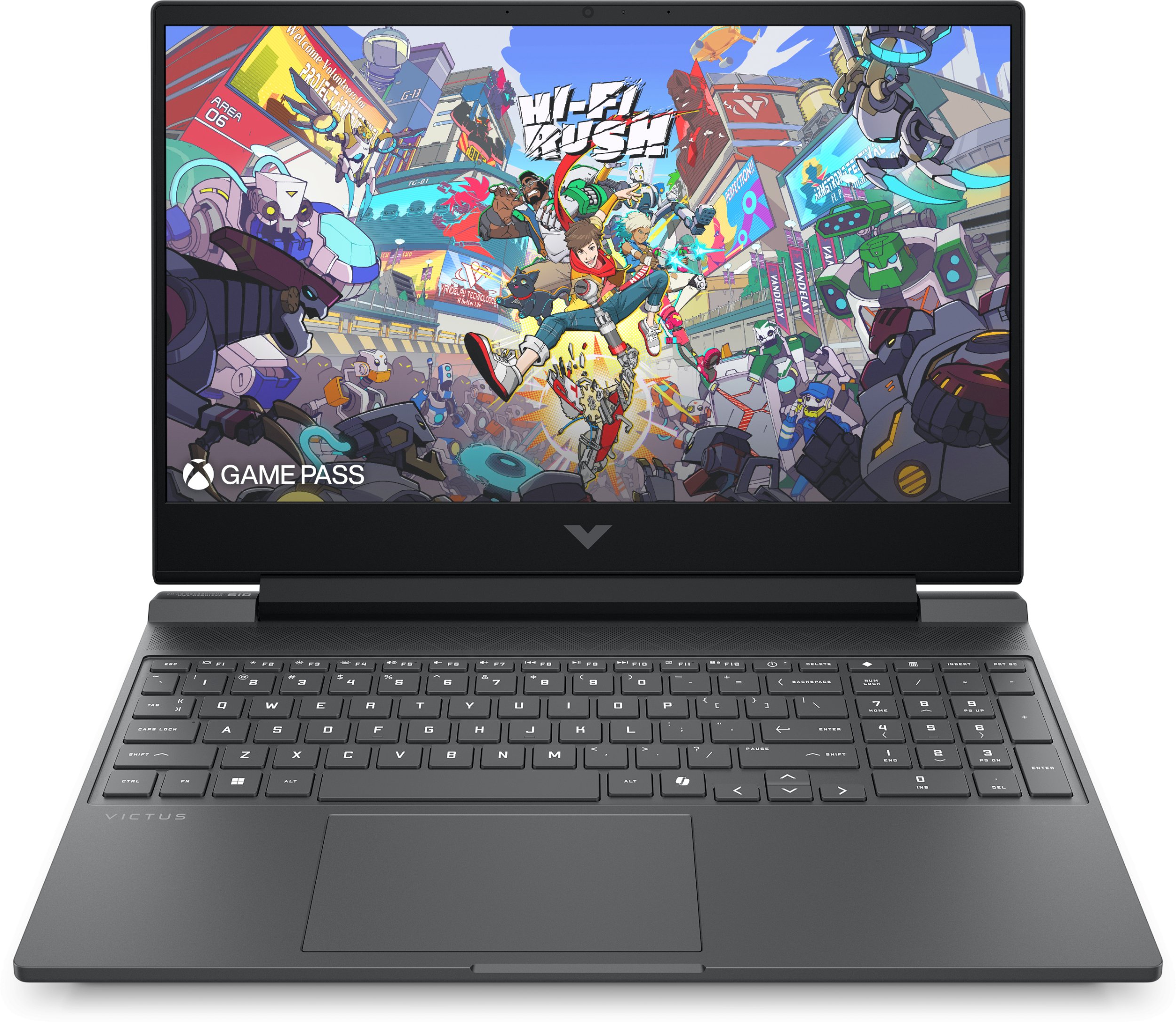 Pilt HP Victus | 15-FB3020NW | Black | 15.6 " | IPS | FHD | 1920 x 1080 pixels | Anti-glare | AMD Ryzen 5 | 240 | 16 GB | DDR5 | Solid-state drive capacity 512 GB | NVIDIA GeForce RTX 5050 | GDDR7 | 8 GB | Windows 11 Home | 802.11ax | Bluetooth version 5.4 | Keyboard language English | Warranty 24 month(s) | Battery warranty 12 month(s)