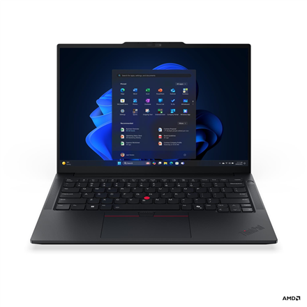 Pilt Lenovo ThinkPad E14 G7 AMD | Black | 14 " | IPS | WUXGA | 1920 x 1200 pixels | Anti-glare | AMD Ryzen 7 | 250 | 16 GB | SODIMM DDR5 | Solid-state drive capacity 512 GB | AMD Radeon 780M Graphics | Windows 11 Pro | 802.11ax | Bluetooth version 5.3 | Keyboard language Nordic | Keyboard backlit | Warranty 36 month(s) | Battery warranty 12 month(s)