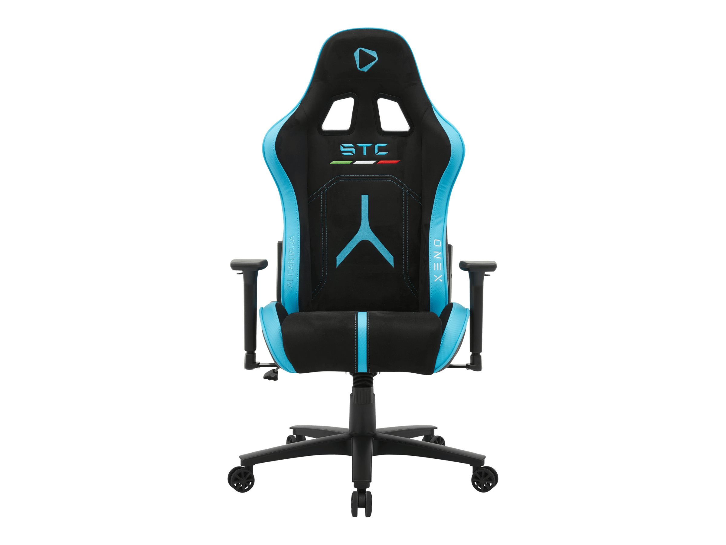 Pilt Onex Air Suede; PVC; Nylon caster; Metal | Gaming chairs | STC Alcantara L Series | Black/Blue