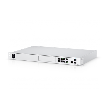 Pilt Ubiquiti | UniFi Multi-Application System with 3.5" HDD Expansion and 8 Port Switch | UDM-Pro | Web managed | Rackmountable | 10/100 Mbps (RJ-45) ports quantity | 1 Gbps (RJ-45) ports quantity | SFP+ ports quantity 1 x 1/10G SFP+ LAN, 1 x 1/10G SFP+ WAN | Power supply type Internal