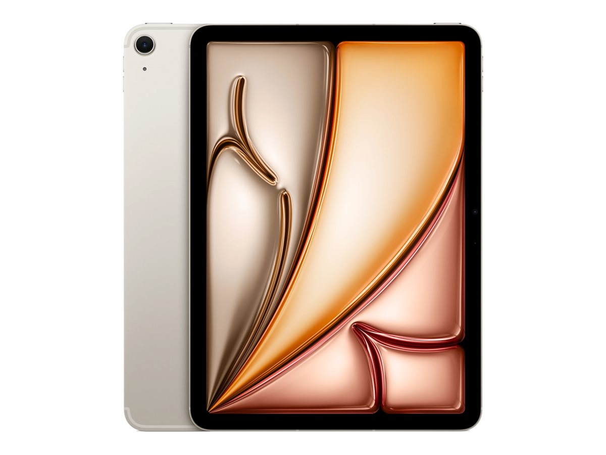 Pilt Apple | iPad Air Wi-Fi + Cellular | Starlight | 11 " | 2360 x 1640 pixels | IPS | Apple | 12 GB | M4 | 512 GB | 3G | 4G | 5G | Wi-Fi | Front camera | 12 MP | Rear camera | 12 MP | Bluetooth | 6.0 | iPadOS | 26