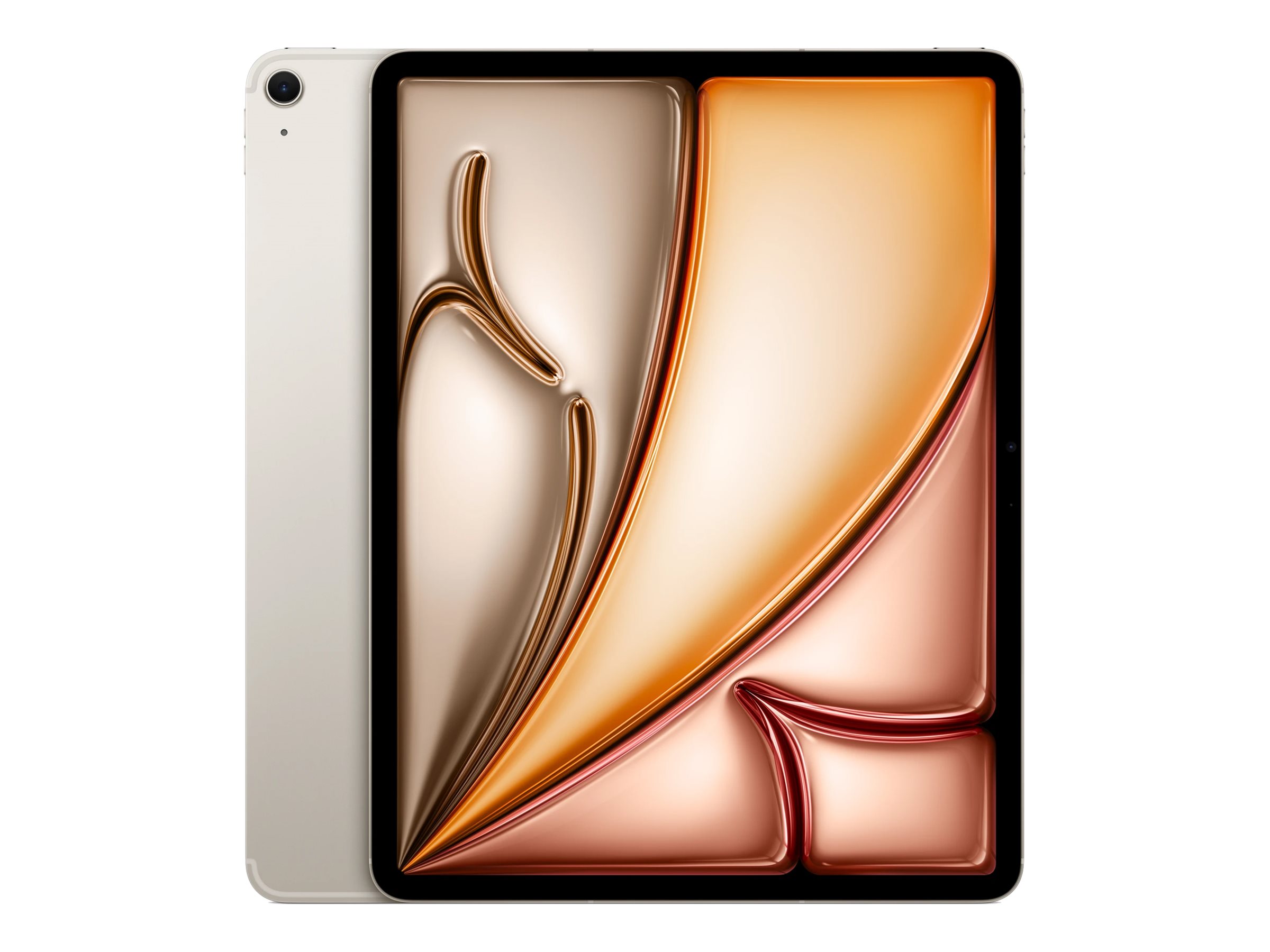 Pilt Apple | iPad Air Wi-Fi + Cellular | Starlight | 13 " | 2732 x 2048 pixels | IPS | Apple | 12 GB | M4 | 1024 GB | 3G | 4G | 5G | Wi-Fi | Front camera | 12 MP | Rear camera | 12 MP | Bluetooth | 6.0 | iPadOS | 26