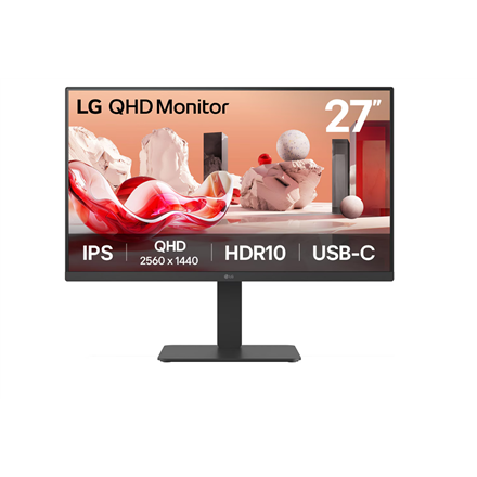 Pilt LG 27BA65QB-B | 27 " | IPS | 16:9 | 100 Hz | 5 ms | 2560 x 1440 pixels | 350 cd/m² | HDMI ports quantity 1