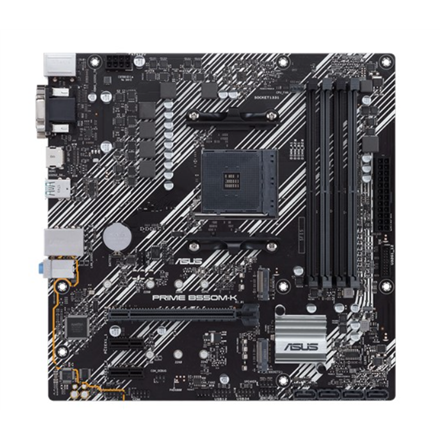 Pilt Asus | PRIME B550M-K | Memory slots 4 | Chipset AMD B | Micro ATX | Processor family AMD | Processor socket AM4 | DDR4