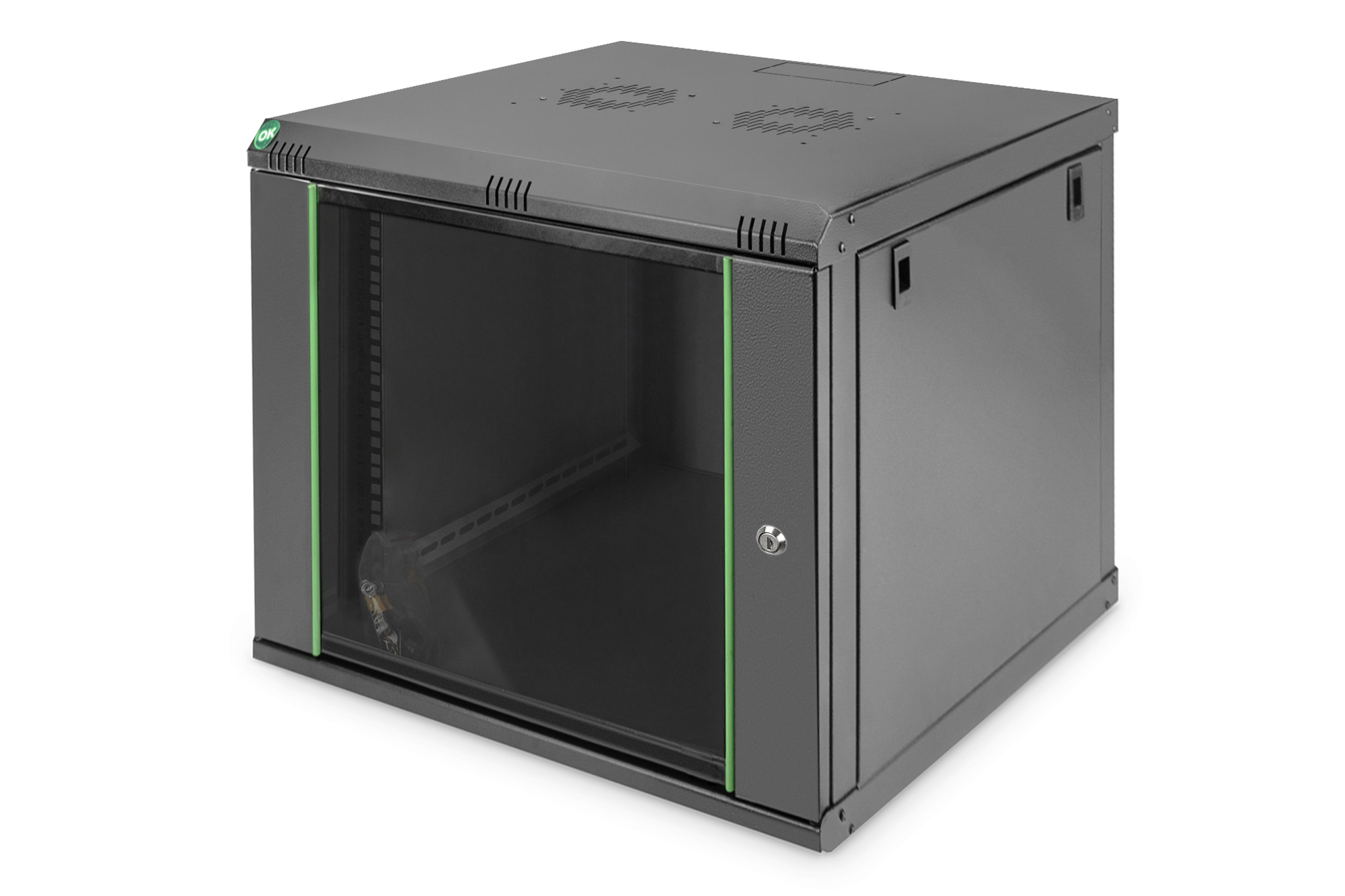 Pilt Digitus Wall Mounting Cabinet | DN-19 09-U-EC-SW | Black