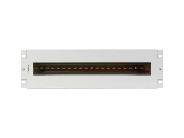 Pilt Lanberg 19" 3U Voltage Distrubution Panel with Din Rail TS-35 | Grey