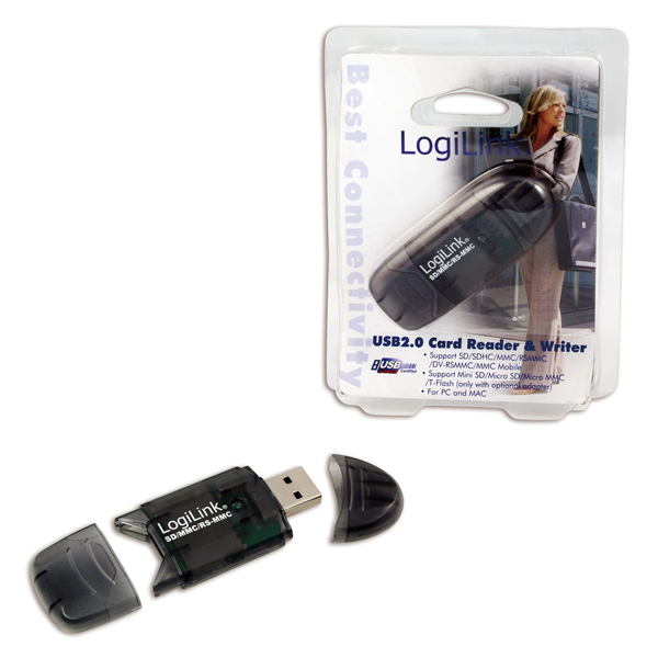 Pilt Logilink | Cardreader USB 2.0 Stick external for MMC, RS-MMC, SD and SD HC