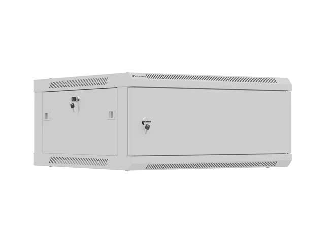 Pilt Lanberg Wall mounted installation cabinet 19" 4U 600X600 | WF01-6604-00S | Grey