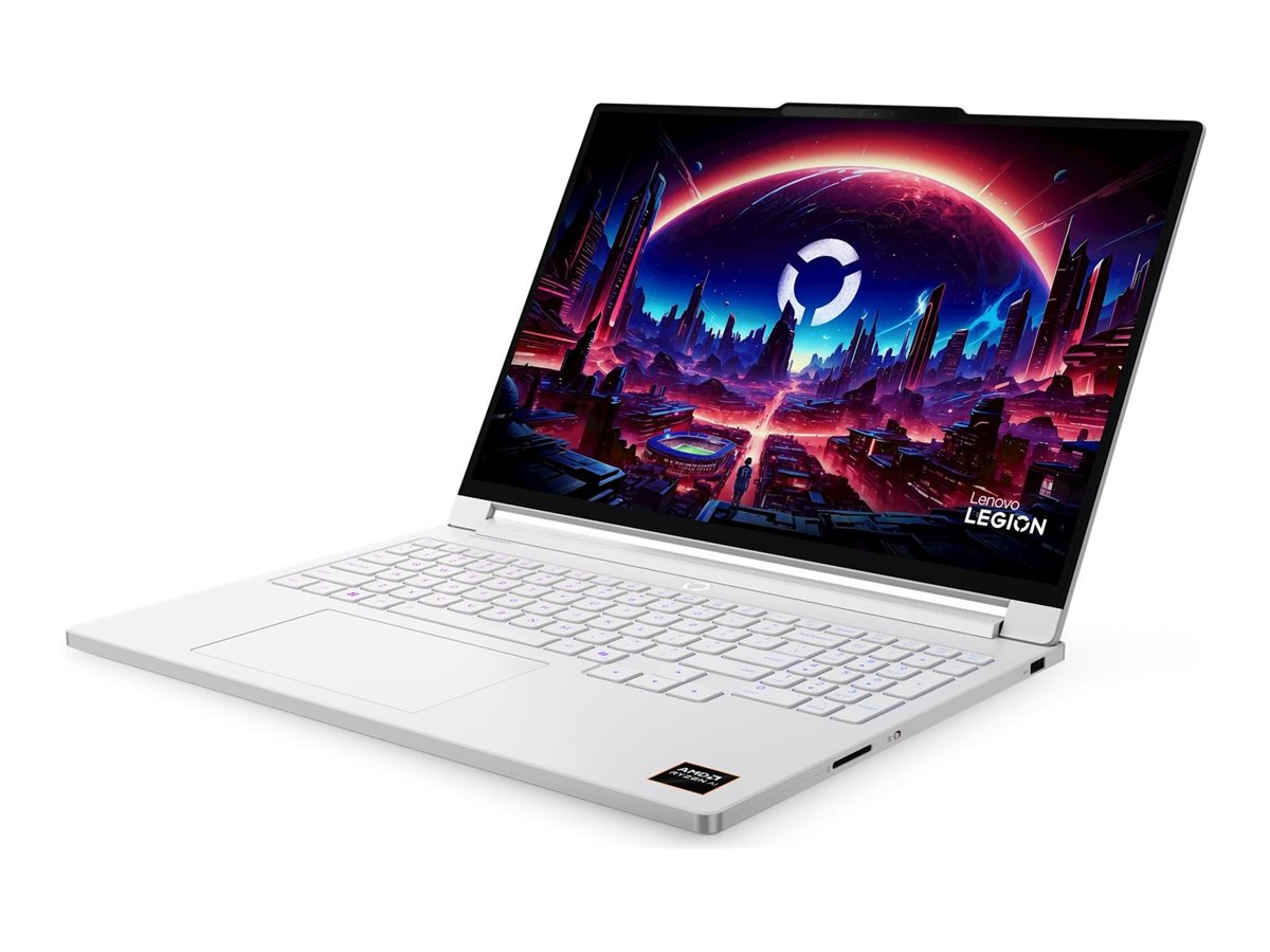 Pilt Lenovo Legion 7 16AGP11 AMD | Glacier White | 16 " | OLED | WQXGA | 2560 x 1600 pixels | Glossy | AMD Ryzen AI 9 | HX 470 | 32 GB | Soldered LPDDR5X | Solid-state drive capacity 1000 GB | NVIDIA GeForce RTX 5070 | GDDR7 | 12 GB | Windows 11 Home | 802.11be | Bluetooth version 5.4 | Keyboard language English | Keyboard backlit | Warranty 24 month(s) | Battery warranty 12 month(s)