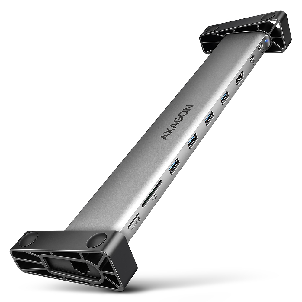 Pilt AXAGON USB-C 5Gbps LONGER 9in1 hub | HMC-10HLS