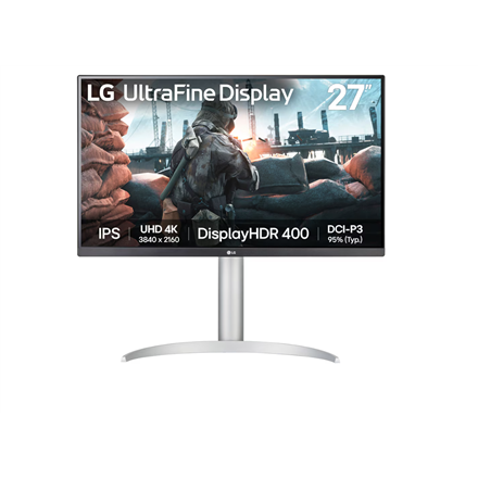 Pilt LG 27UP650K-W | 27 " | IPS | UHD | 16:9 | 60 Hz | 5 ms | 3840 x 2160 pixels | 400 cd/m² | HDMI ports quantity 2