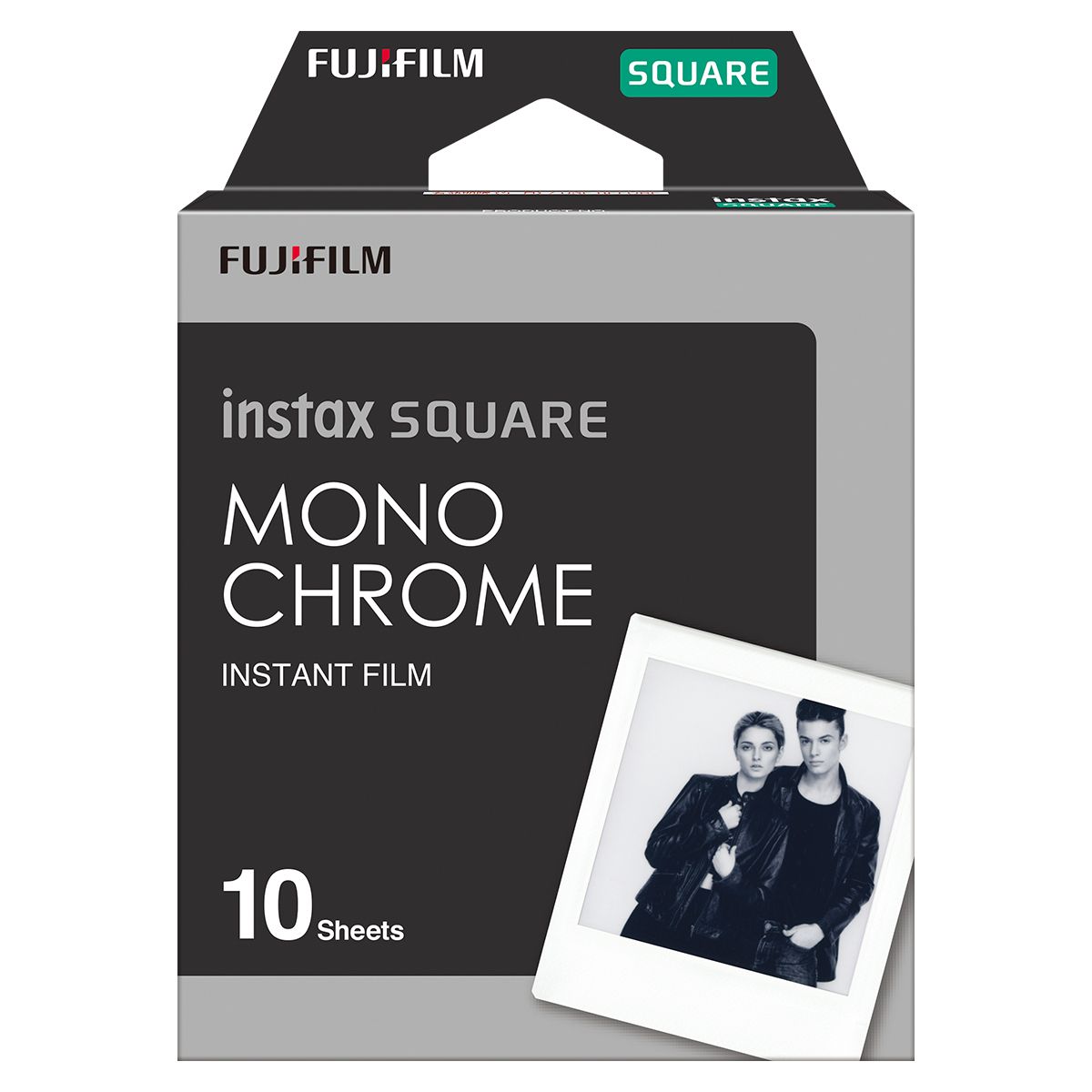 Pilt Fujifilm | Instax Square Monochrome (10pl) Instant Film | 86 x 72 mm | Image area: 62 × 62 mm | Quantity 10