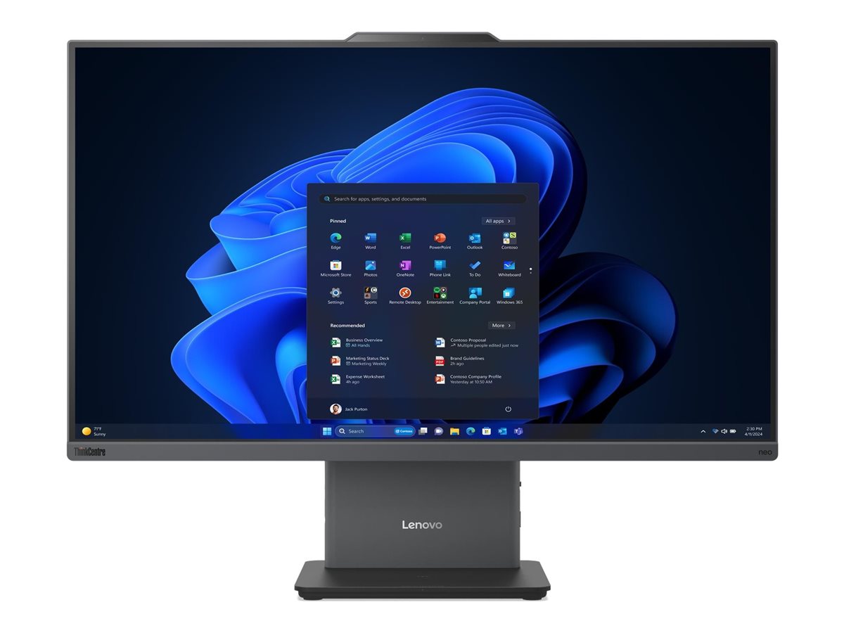 Pilt Lenovo ThinkCentre | neo 50a 24 G6 LNL | Touchscreen | Desktop | AIO | 23.8 " | FHD | Intel Core Ultra 5 | 226V | Internal memory 16 GB | Soldered LPDDR5X | 512 GB | Intel Arc Graphics 130V | Keyboard language English | Windows 11 Pro | Warranty 36 month(s)
