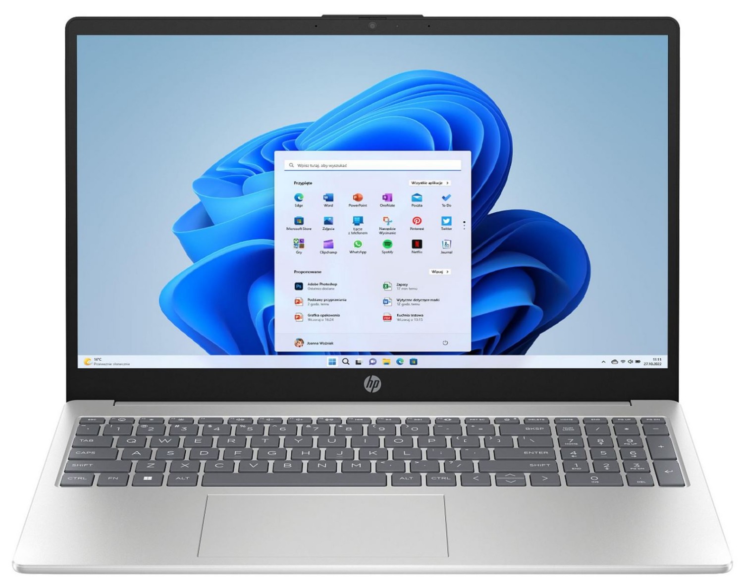 Pilt HP 15-fd0217nw | 15 | Silver | 15.6 " | FHD | 1920 x 1080 pixels | Intel Core i3 | i3-N305 | 8 GB | DDR4 | Solid-state drive capacity 512 GB | Intel UHD Graphics | Windows 11 Home | Bluetooth version 5.3 | 802.11ax | Keyboard language English | Warranty 24 month(s)