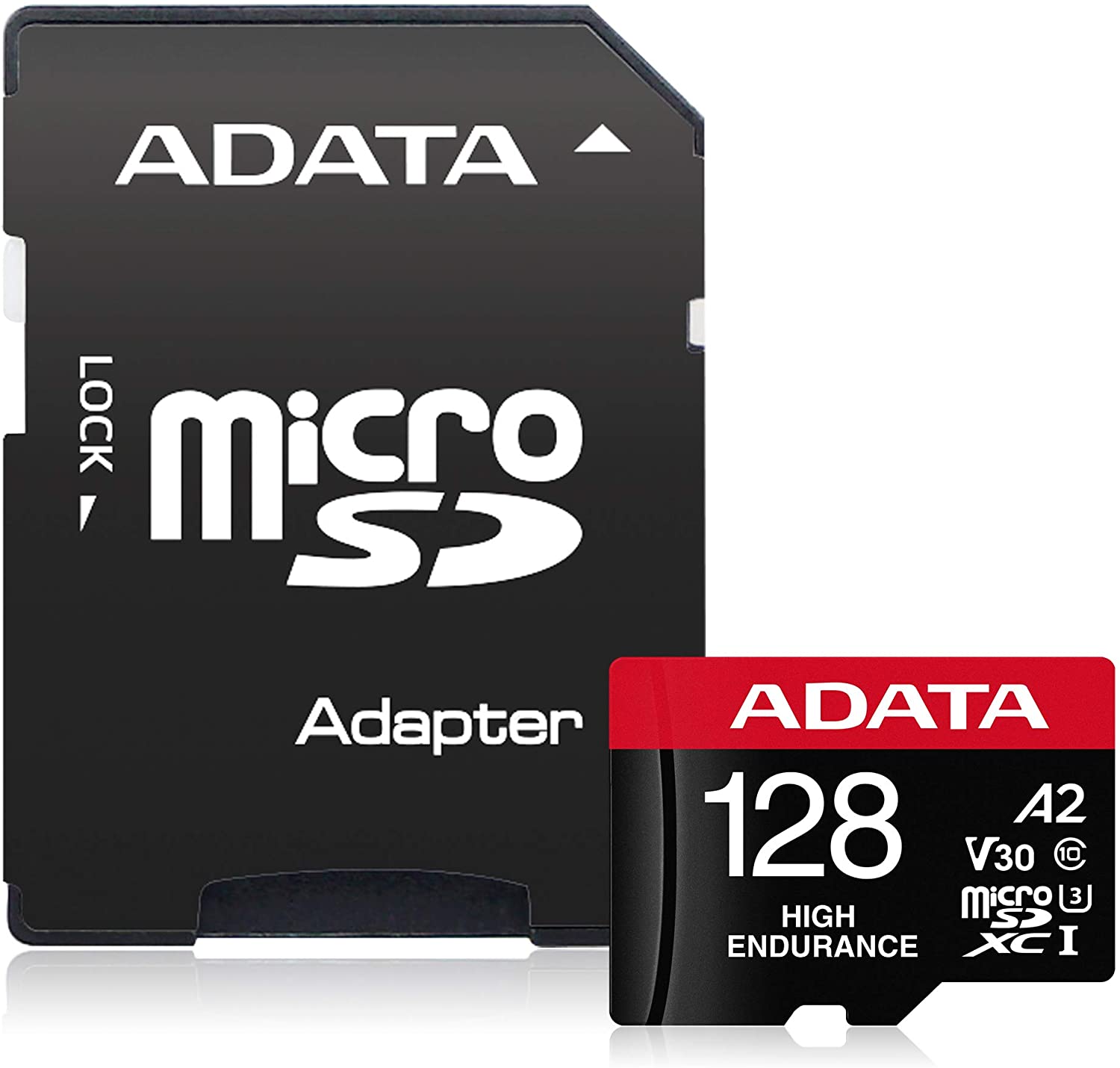 Pilt ADATA | AUSDX128GUI3V30SHA2-RA1 Memory Card | 128 GB | MicroSDXC | Flash memory class 10 | Adapter