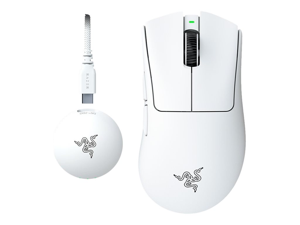 Pilt Razer DeathAdder V4 Pro Gaming mouse, White | Razer