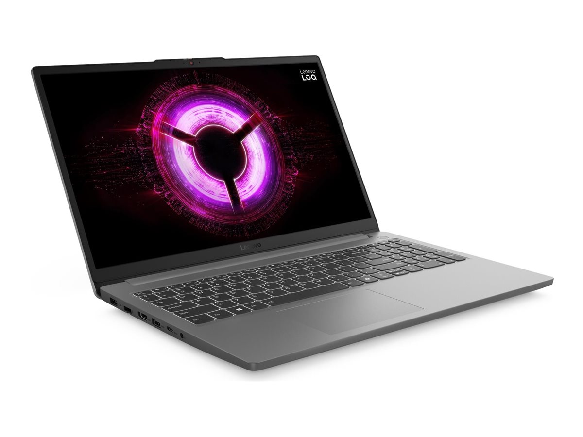 Pilt Lenovo LOQ 15ARP10E | Luna Grey | 15.6 " | IPS | FHD | 1920 x 1080 pixels | Anti-glare | AMD Ryzen 7 | 7735HS | 16 GB | SO-DIMM DDR5 | Solid-state drive capacity 512 GB | NVIDIA GeForce RTX 4050 | GDDR6 | 6 GB | Windows 11 Home | 802.11ax | Bluetooth version 5.2 | Keyboard language English | Keyboard backlit | Warranty 24 month(s) | Battery warranty 12 month(s)