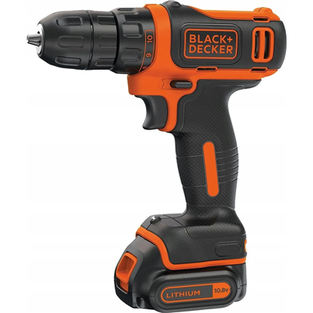 Pilt BLACK & DECKER Drill Driver, 10.8 V, 1x1.5 Ah | BDCDD12-QW