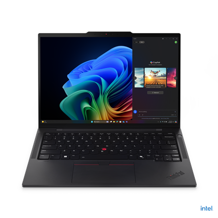 Pilt Lenovo ThinkPad T14s G6 | Black | 14 " | IPS | WUXGA | 1920 x 1200 pixels | Anti-glare | Intel Core Ultra 7 | 258V | 32 GB | Soldered LPDDR5x | Solid-state drive capacity 1000 GB | Intel Arc Graphics | Windows 11 Pro | 802.11be | Bluetooth version 5.4 | Keyboard language English | Keyboard backlit | Warranty 36 month(s) | Battery warranty 12 month(s)
