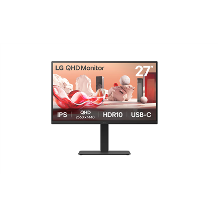 Pilt LG | 27BA75QB-B | 27 " | IPS | 16:9 | 100 Hz | 5 ms | 2560 x 1440 pixels | 280 cd/m² | HDMI ports quantity 1 | Black