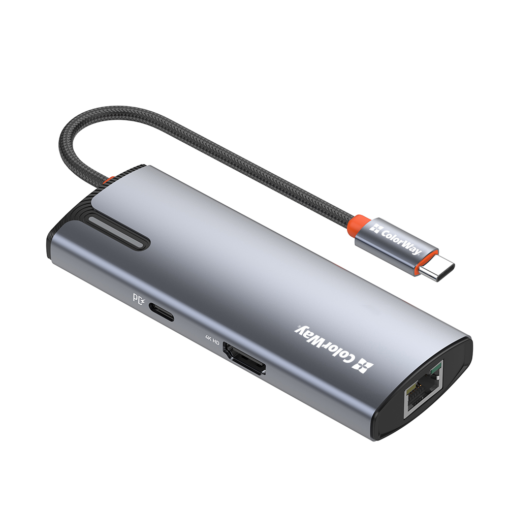 Pilt ColorWay 6-in-1 Docking Station | CW-HUB02 | 100 W