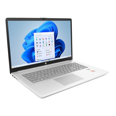 Pilt HP 17 | 17-cp2216nw | Silver | 17.3 " | IPS | 1920 x 1080 pixels | AMD Ryzen 5 | 7520U | 16 GB | LPDDR5 | Solid-state drive capacity 512 GB | AMD Radeon Graphics | Windows 11 Home | Bluetooth version 5.4 | 802.11ax | Keyboard language English | Warranty 24 month(s)