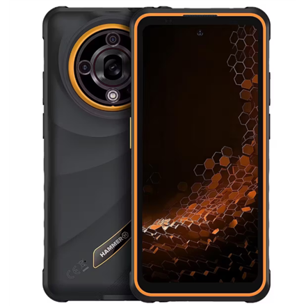 Pilt Hammer Iron 6 | Orange | 6.56 " | IPS | 1612 x 720 pixels | Mediatek | Dimensity 6300 | Internal RAM 6 GB | 128 GB | microSD | Dual SIM | 4G | 5G | Main camera resolution 64 MP | Android | 15 | 6050 mAh