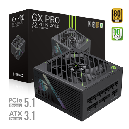 Pilt Gamemax PSU | GX PRO 1250G | 1250 W | Gold | Full Modular