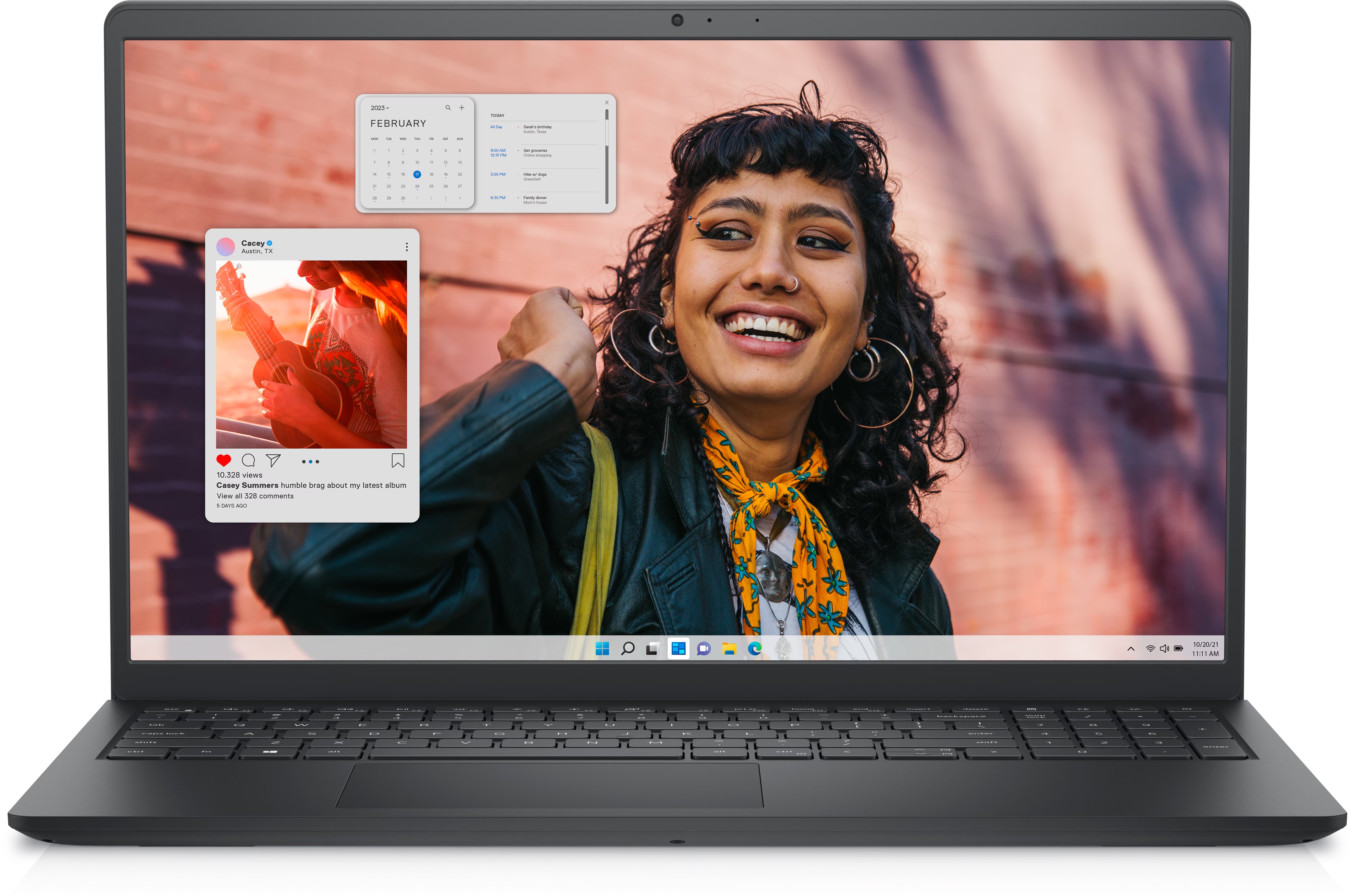 Pilt Dell Inspiron 15 3530 | Carbon Black | 15.6 " | WVA | FHD | 1920 x 1080 pixels | Anti-glare | Intel Core i5 | i5-1334U | 16 GB | DDR4 | Solid-state drive capacity 512 GB | Intel Iris Xe Graphics | Windows 11 Home | 802.11ax | Keyboard language English | Keyboard backlit | Warranty 36 month(s)